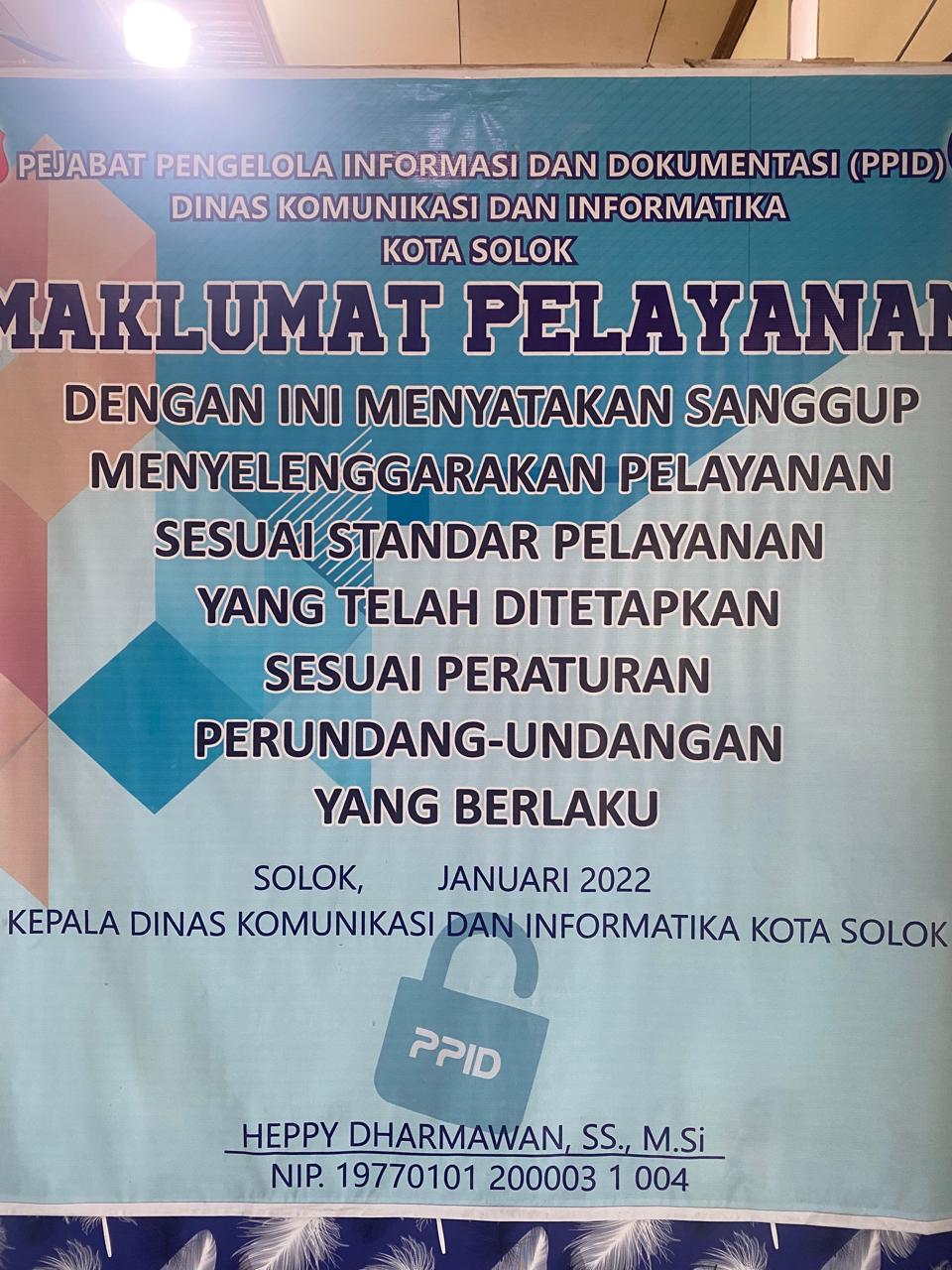 Maklumat Pelayanan PPID